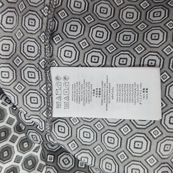 MICHAEL KORS LS BLOUSE SUZE SMALL GREY & WHite - Picture 7 of 8